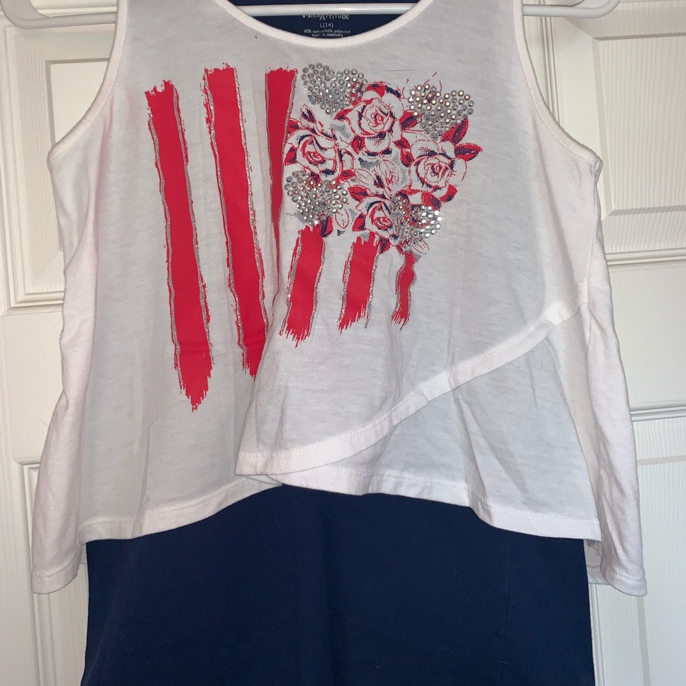 Girl’s (kids) 2-in-1 tank top